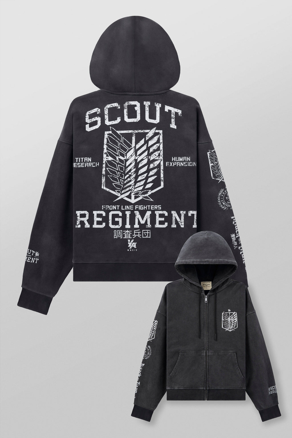 5138 - AOT©  x YLA Zip-Up Hoodies